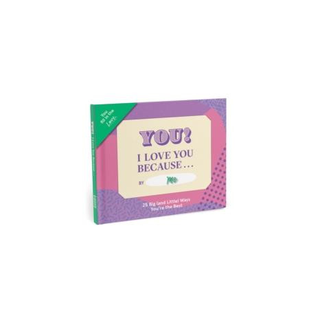 Knock Knock i Love you Because … Book Fill in the Love Fill-in-the-Blank Book & Gift Journal