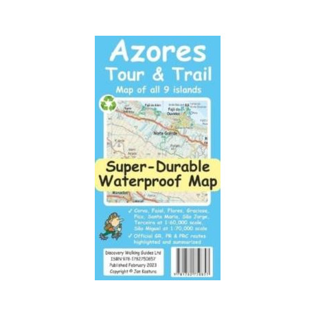 Azores Tour & Trail Super-Durable map (2nd Edition)