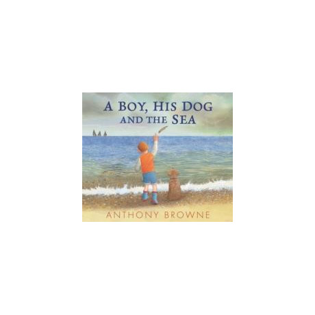 Boy, his dog and the sea