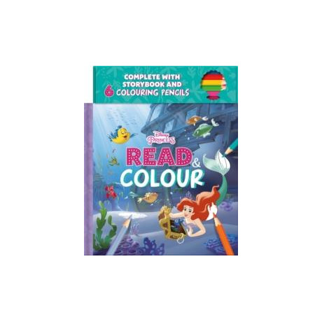 Disney Princess Ariel: Read & Colour