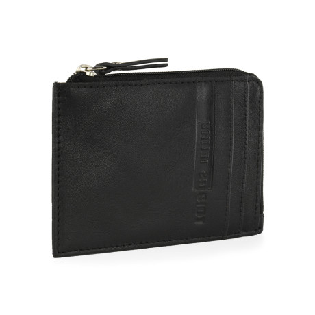 Πορτοφόλι-Θήκη καρτών Ανδρικό Δερμάτινο Lois Μαύρο 202690-01