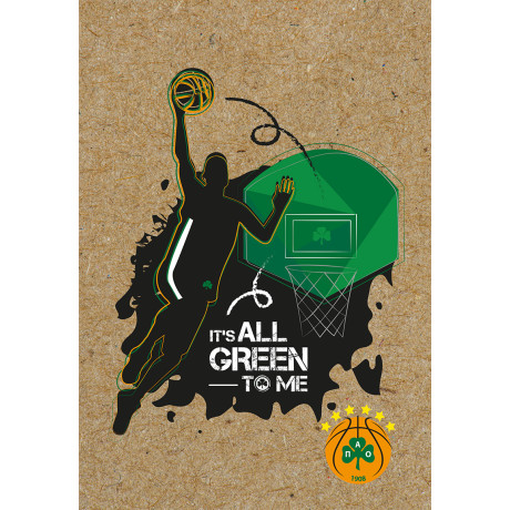 Τετράδιο Ριγέ Β5 - ΠΑΟ Μπάσκετ 1