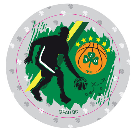 Στρογγυλός Μαγνήτης - ΠΑΟ Μπάσκετ 4