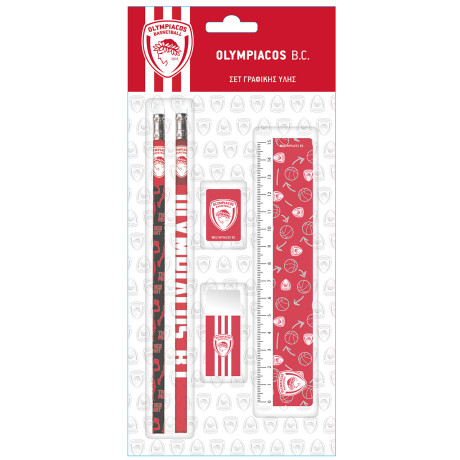 Σχολικό σετ σε blister - Ολυμπιακός Μπάσκετ 4