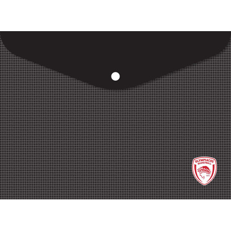 Φάκελος κουμπί Μαύρος - Ολυμπιακός Μπάσκετ 5