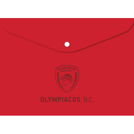 Φάκελος κουμπί Κόκκινος - Ολυμπιακός Μπάσκετ 5