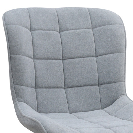 Καρέκλα Τραπεζαρίας Chiara Megapap Γκρι Ύφασμα - Μεταλλικό Μαύρο Πόδι 48x58x81εκ.