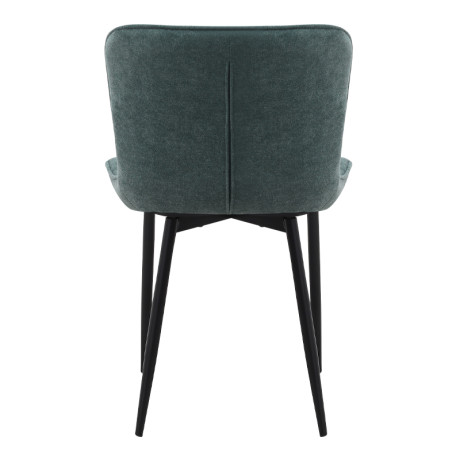 Καρέκλα Τραπεζαρίας Chiara Megapap Πράσινο Ύφασμα - Μεταλλικό Μαύρο Πόδι 48x58x81εκ.