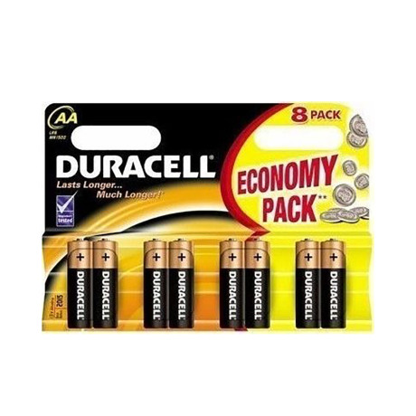 Duracell Αλκαλικές Μπαταρίες aa 1.5v 8τμχ (Dbaalr6) (Durdbaalr6)