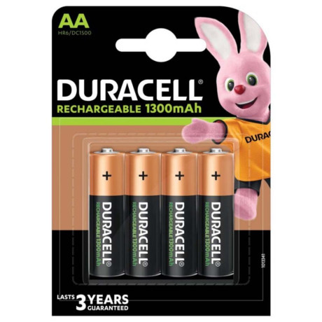 Duracell Recharge R6/aa 1300 mah Rechargeable Batteries (Blister) (Dur16700)