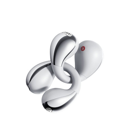 Qcy Crossky C30s Silver (Qt33s) Open ear Bt6.0 Ldac/aac/sbc Earbuds 40h Call Noise ai Cancelation du