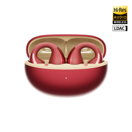 Qcy Crossky C30s red (Qt33s) Open ear Bt6.0 Ldac/aac/sbc Earbuds 40h Call Noise ai Cancelation Dual