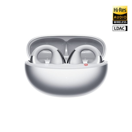 Qcy Crossky C30s Silver (Qt33s) Open ear Bt6.0 Ldac/aac/sbc Earbuds 40h Call Noise ai Cancelation du