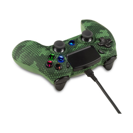 Spartan Gear - Hoplite 2 Wired Controller (Compatible With pc and Playstation 4) (Color: Green Camo)