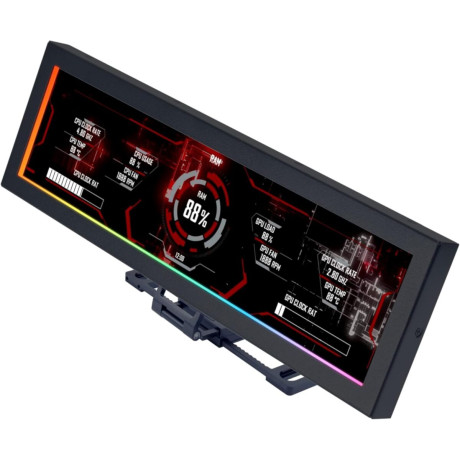 Lian li 8.8" Universal Screen Black - for any pc - Argb Frame - Display Panel - lcd Mini Monitor
