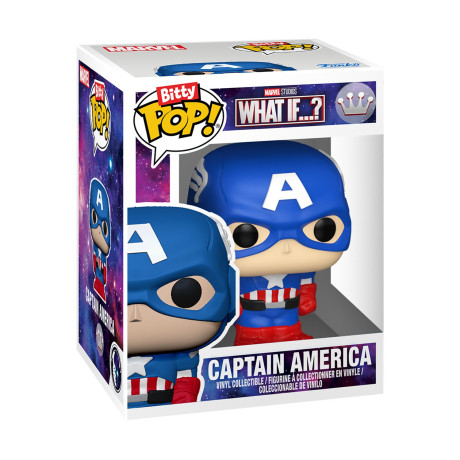 Funko Bitty Pop! Bitty Bots Marvel: What If…? - Captain America (Mech With Captain America) Vinyl Figure