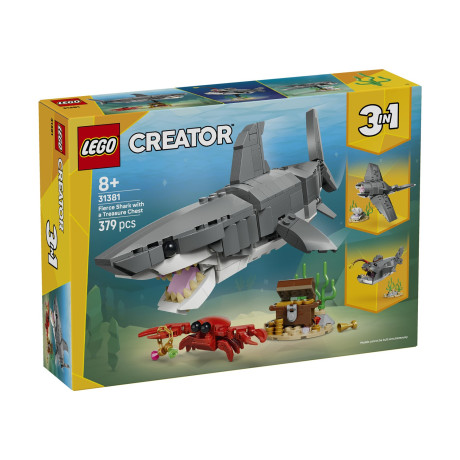Lego® Creator: Fierce Shark With a Treasure Chest (31381)