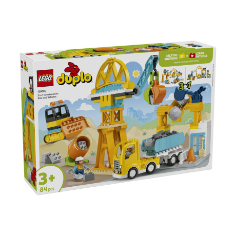 Lego® Duplo® Town: 3 in 1 Construction Site and Vehicles (10476)