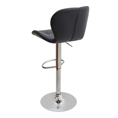 Σκαμπό Μπαρ Dolores Megapap με Ρυθμιζόμενο Ύψος pu Μαύρο - Βάση Χρωμίου 45,5x38x89/109εκ.