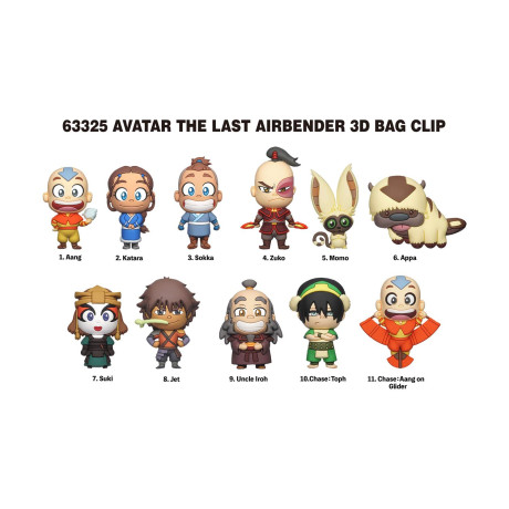 Monogram: Avatar the Last Airbender (Series1) (Blind Bag/random) 3d Foam bag Clips Figures (63325)