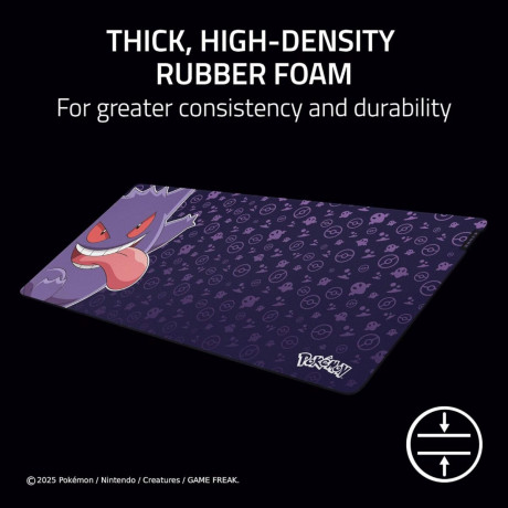 Razer Gigantus v2 xxl Pokemon Gengar Edition - Cloth Gaming Mousepad - Thick High-Density foam base