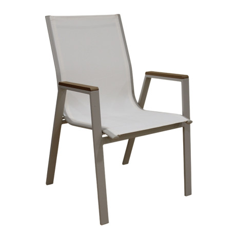 SELBY CAPPUCCINO/WHITE TEXT ΜΕΤΑΛΛΙΚΗ ΠΟΛ/ΝΑ 56Χ64Χ90εκ.