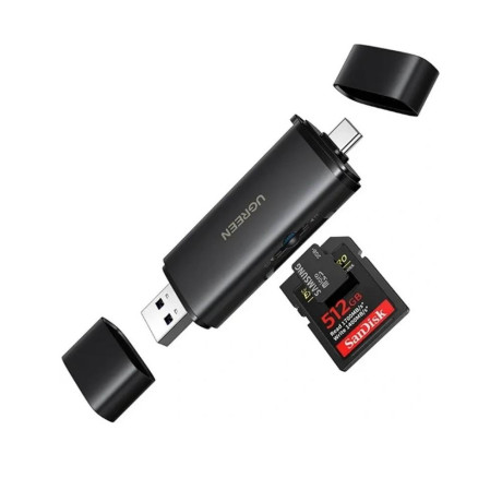 Ugreen Czytnik Kart usb-C/usb-a 2w1 Cm803 Sd+tf 312mb/s (65024) (Ugr65024)