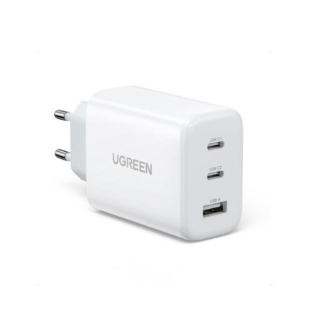 Ugreen Wall Charger Cd275 2x usb-c 1x usb 65w White (90496b) (Ugr90496b)