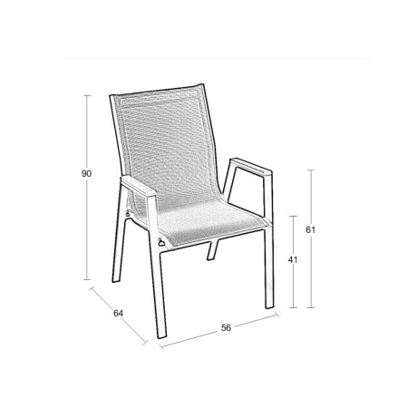 SELBY CAPPUCCINO/WHITE TEXT ΜΕΤΑΛΛΙΚΗ ΠΟΛ/ΝΑ 56Χ64Χ90εκ.