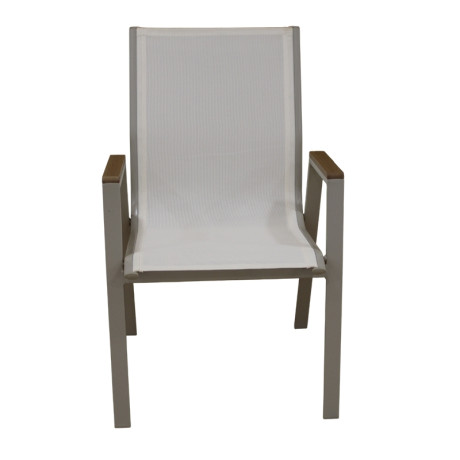 SELBY CAPPUCCINO/WHITE TEXT ΜΕΤΑΛΛΙΚΗ ΠΟΛ/ΝΑ 56Χ64Χ90εκ.