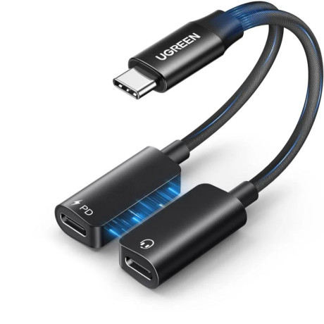 Ugreen Cm821 usb-c σε 2x usb-c Μαύρο (45800) (Ugr45800)