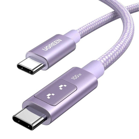 Ugreen Καλώδιο usb-c Προς usb-c uno L509 100w 2m μοβ (65216) (Ugr65216)