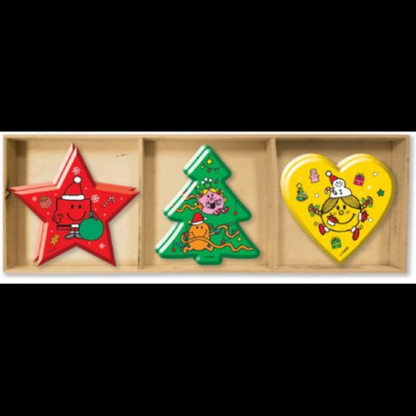 Χριστουγεννιάτικα Στολίδια - ΜΙΚΡΟΙ ΚΥΡΙΟΙ ΜΙΚΡΕΣ ΚΥΡΙΕΣ Πολύχρωμα 6τμχ