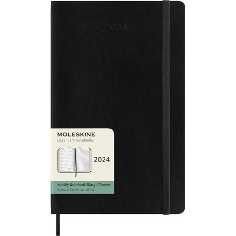 Moleskine 2024 12-Month Weekly Large Softcover Notebook