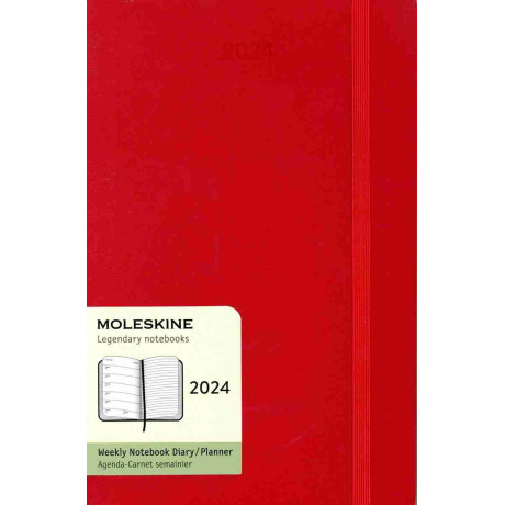 Moleskine 2024 12-Month Weekly Large Softcover Notebook