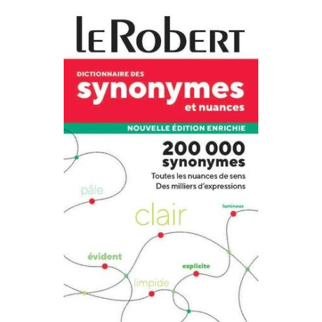 Le Robert Dictionnaire des Synonymes et Nuances 2024 Poche Nouvelle Edition