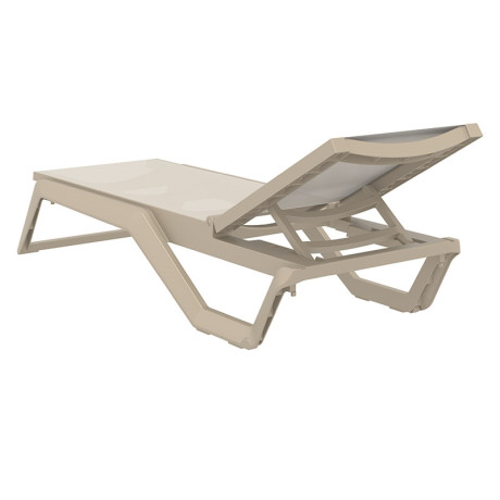 RIO PRO ΞΑΠΛΩΣΤΡΑ TAUPE/TAUPE ΠΟΛ/ΝΙΟΥ 190X70X33εκ.