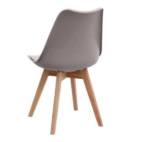 Σετ Τραπεζαρία 5τμχ Allos - Viva Megapap Χρώμα Sapphire oak - Cappuccino 75x75x77εκ.