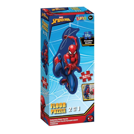 Puzzle Χρωματισμου xl 52τεμ 41x83εκ Spiderman