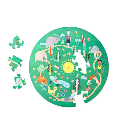 Yogi fun - Επιδαπεδιο Παζλ 49 Τεμαχιων Χαιρετισμος του Ηλιου για Παιδια απο 4 Ετων