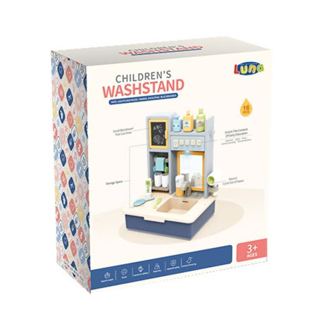 Νεροχυτης Μπανιου Μπλε με φωσ και Μουσικη 32x14,8x36εκ Luna