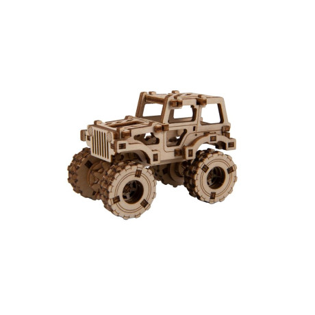 Wooden.city - Ξυλινο Μηχανικο Παζλ Αγωνιστικο Monster Truck 1 (69 Κομματια)