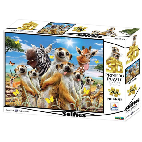 Παιδικο Puzzle Meerkats Selfie 500pcs για 6+ Ετων Prime 3d