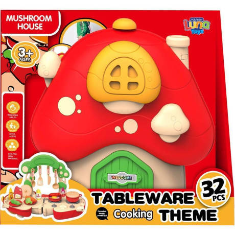 Βαλιτσακι Μανιταρι Μαγειρικης σετ 32τμχ 27χ13,5χ24εκ Luna