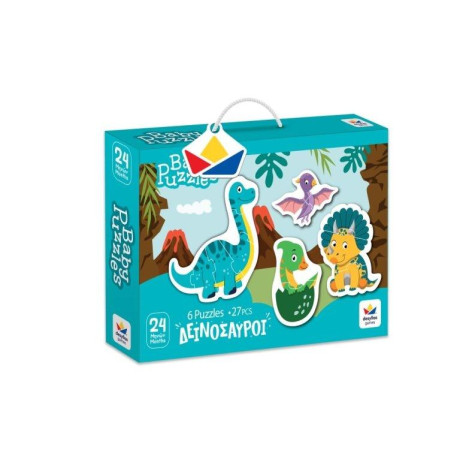 Baby Puzzles – Δεινοσαυροι (6 Παζλ 27 Κομματια)
