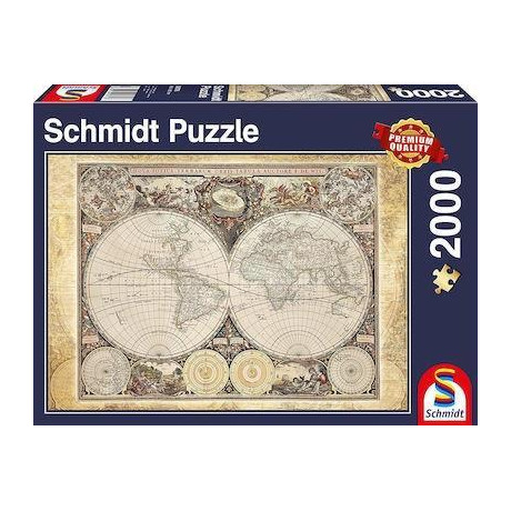 Puzzle Standard 2d 2000 Κομματια Ιστορικος Χαρτης
