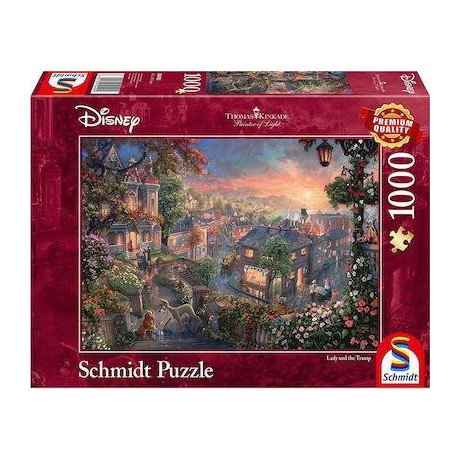 Puzzle Lady and the Tramp 2d 1000 Κομματια