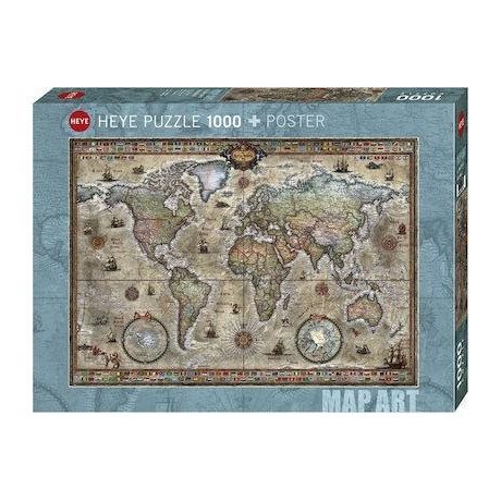 Puzzle Retro World 2d 1000 Κομματια