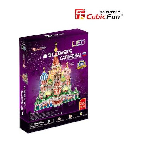 Puzzle st. Basil's Cathedral (Russia) 3d 224 Κομματια