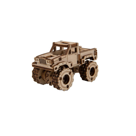 Wooden.city - Ξυλινο Μηχανικο Παζλ Αγωνιστικο Monster Truck 3 (66 Κομματια)